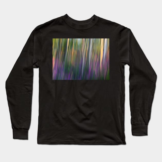 Forest Illusions- Hint of Fuchsia Long Sleeve T-Shirt by Whisperingpeaks